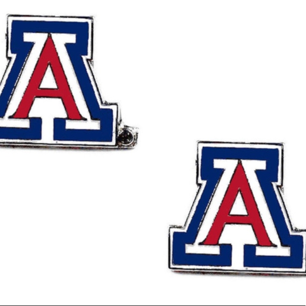 4 different styles of Arizona wildcats earrings- each pair is $13